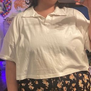 Plus size Wild Fable Cropped collared shirt